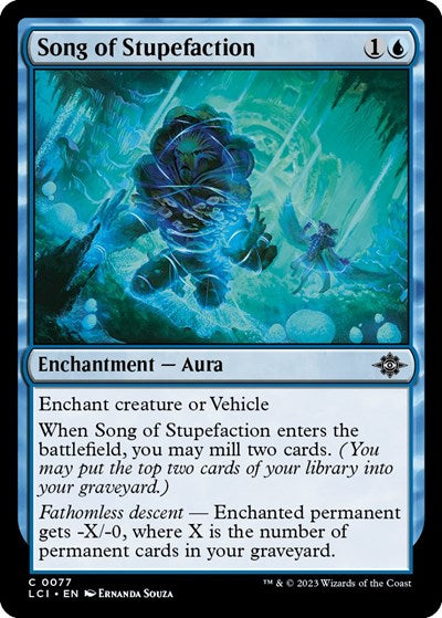 2023 Magic: The Lost Caverns of Ixalan (LCI) - Song of Stupefaction (#77, Common) (Lightly Played)