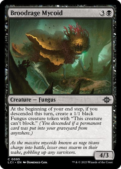 Broodrage Mycoid (LCI) #95 Common (Lightly Played) The Lost Caverns of Ixalan Magic: The Gathering: 2023