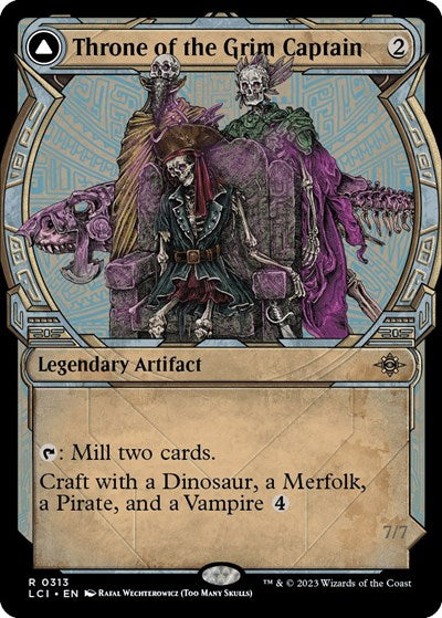 Throne of the Grim Captain Showcase (LCI) #313 Rare (Lightly Played) The Lost Caverns of Ixalan Magic: The Gathering: 2023