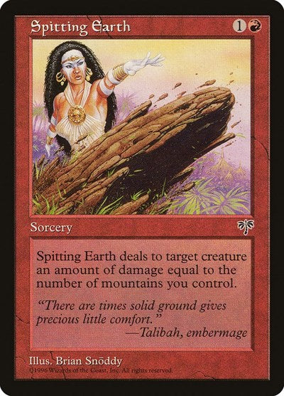 Spitting Earth (MIR) #193 Common Mirage Magic: 1996