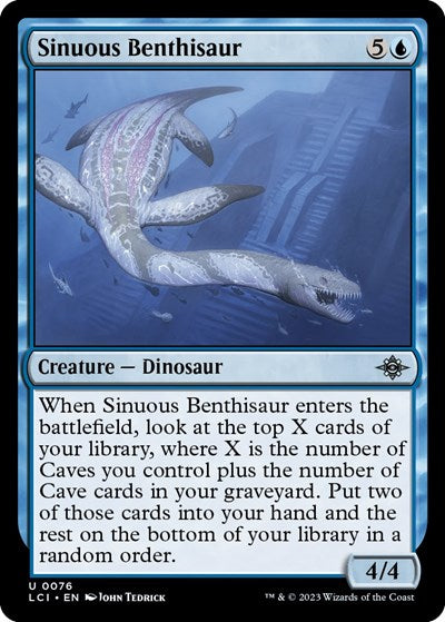 2023 Magic: The Lost Caverns of Ixalan (LCI) - Sinuous Benthisaur (#76, Uncommon)