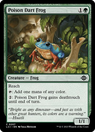 Poison Dart Frog (LCI) #207 Common The Lost Caverns of Ixalan Magic: 2023
