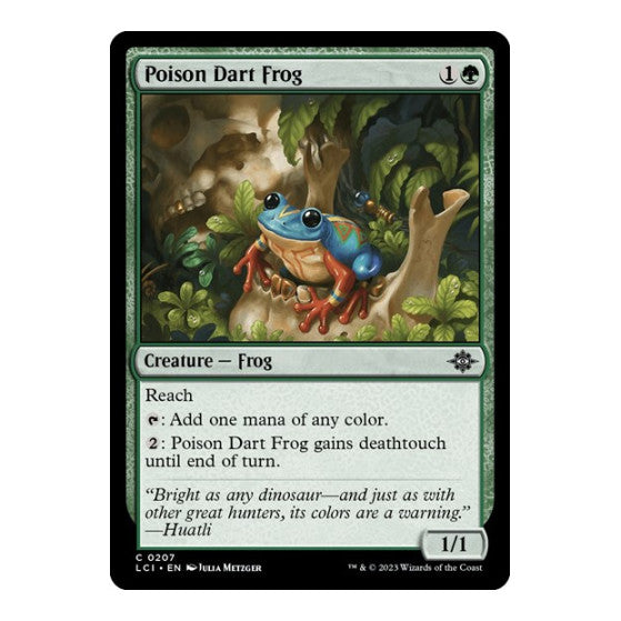 Poison Dart Frog (LCI) #207 Common The Lost Caverns of Ixalan Magic: The Gathering: 2023