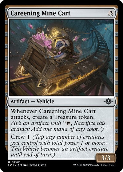Careening Mine Cart (LCI) #247 Uncommon (Lightly Played) The Lost Caverns of Ixalan Magic: 2023