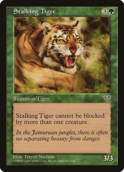 Stalking Tiger (MIR) #243 Common (Lightly Played) Mirage Magic: 1996
