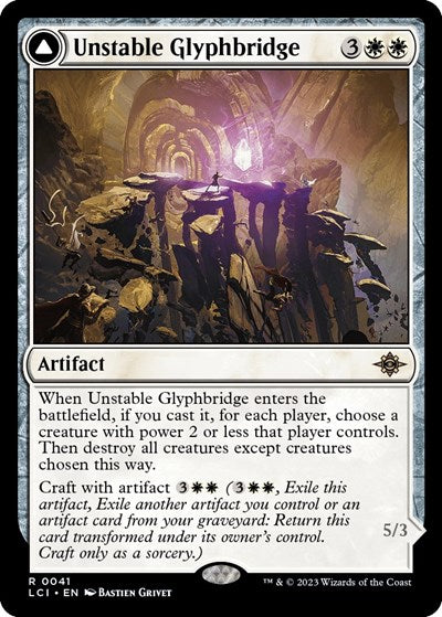 Unstable Glyphbridge (LCI) #41 Rare (Near Mint) The Lost Caverns of Ixalan Magic: The Gathering: 2023