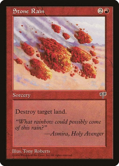 Stone Rain (MIR) #194 Common (Lightly Played) Mirage Magic: 1996