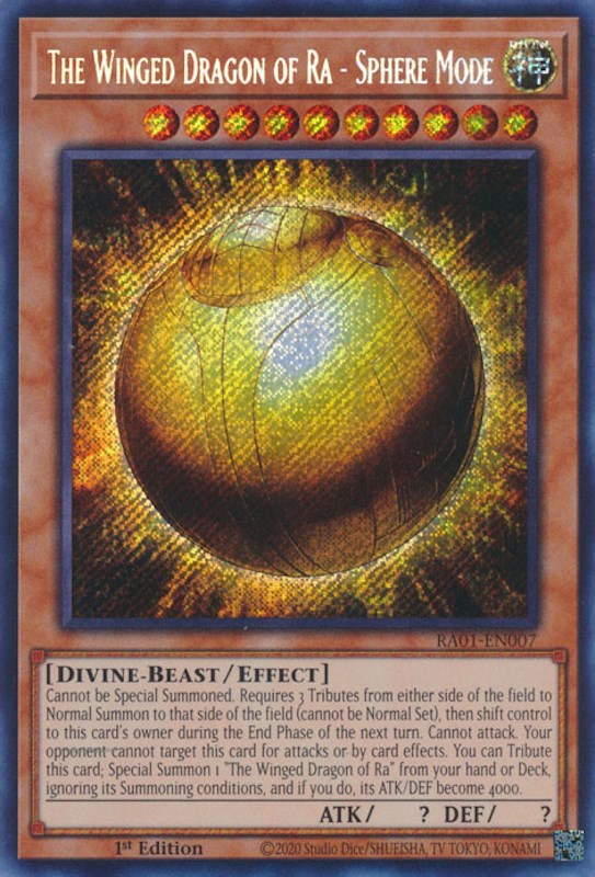 The Winged Dragon of Ra - Sphere Mode (Secret Rare)