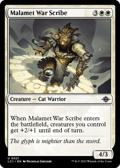 Malamet War Scribe (LCI) #21 Uncommon (Lightly Played) The Lost Caverns of Ixalan Magic: 2023