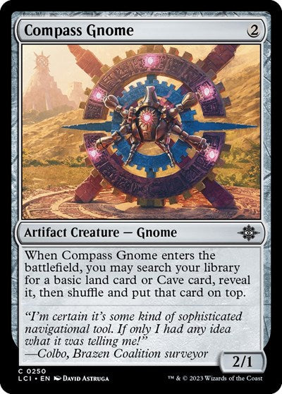 Compass Gnome (LCI) #250 Common (Lightly Played) The Lost Caverns of Ixalan Magic: 2023