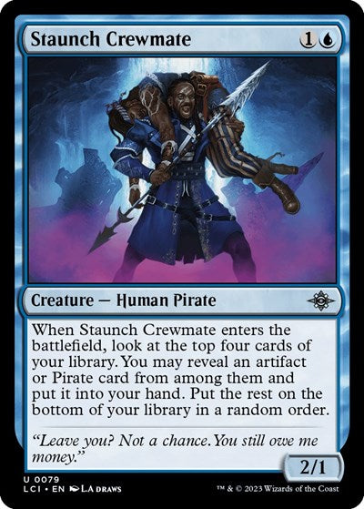 Staunch Crewmate (LCI) #79 Uncommon (Lightly Played) The Lost Caverns of Ixalan Magic: The Gathering: 2023