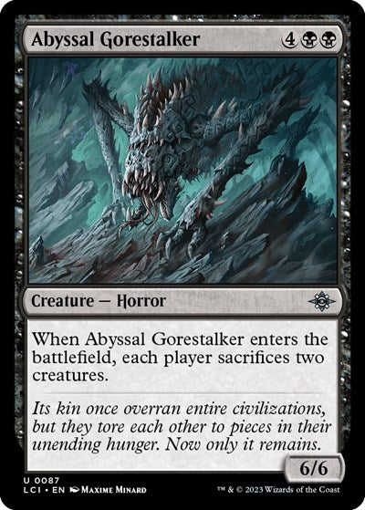 2023 Magic: The Lost Caverns of Ixalan (LCI) - Abyssal Gorestalker (#87, Uncommon)