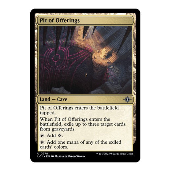 Pit of Offerings (LCI) #278 Uncommon (Lightly Played) The Lost Caverns of Ixalan Magic: The Gathering: 2023