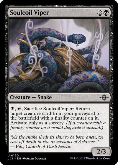 Soulcoil Viper (LCI) #120 Uncommon (Lightly Played) The Lost Caverns of Ixalan Magic: 2023