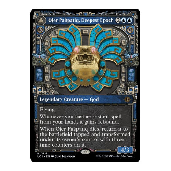 Ojer Pakpatiq, Deepest Epoch (Showcase) (LCI) #315 Mythic Rare (Foil Near Mint) The Lost Caverns of Ixalan Magic: The Gathering: 2023