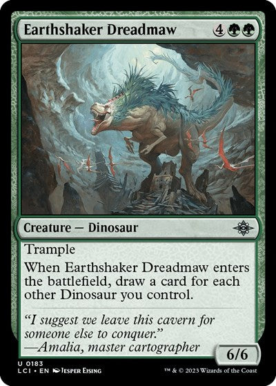 Earthshaker Dreadmaw (LCI) #183 Uncommon (Lightly Played) The Lost Caverns of Ixalan Magic: The Gathering: 2023