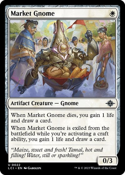 Market Gnome (LCI) #22 Uncommon (Lightly Played) The Lost Caverns of Ixalan Magic: The Gathering: 2023
