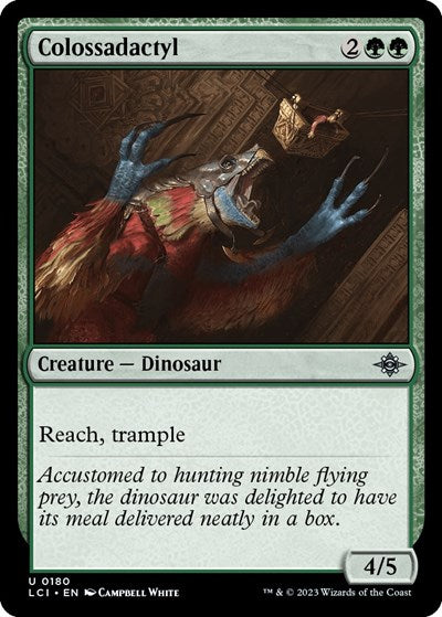 Colossadactyl (LCI) #180 Uncommon (Lightly Played) The Lost Caverns of Ixalan Magic: The Gathering: 2023