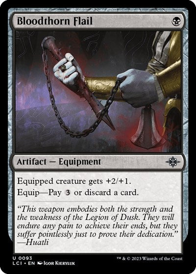 Bloodthorn Flail (LCI) #93 Uncommon (Lightly Played) The Lost Caverns of Ixalan Magic: The Gathering: 2023