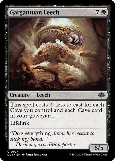 2023 Magic: The Lost Caverns of Ixalan (LCI) - Gargantuan Leech (#107, Uncommon)