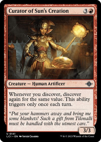 Curator of Suns Creation (LCI) #141 Uncommon (Lightly Played) The Lost Caverns of Ixalan Magic: 2023