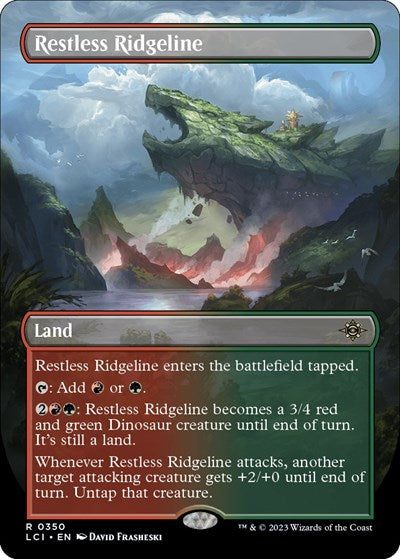 Restless Ridgeline Borderless (LCI) #350 Rare The Lost Caverns of Ixalan Magic: The Gathering: 2023
