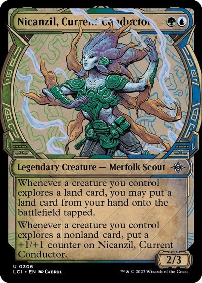 Nicanzil Current Conductor Showcase (LCI) #306 Uncommon (Lightly Played) The Lost Caverns of Ixalan Magic: The Gathering: 2023