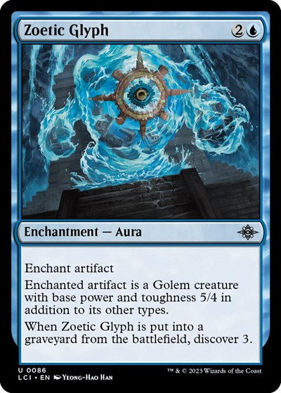 Zoetic Glyph (LCI) #86 Uncommon (Lightly Played) The Lost Caverns of Ixalan Magic: 2023