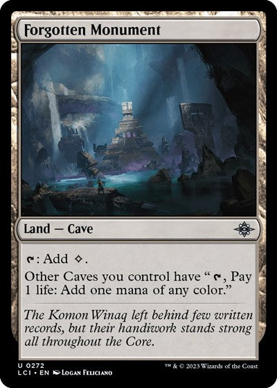 Forgotten Monument (LCI) #272 Uncommon (Lightly Played) The Lost Caverns of Ixalan Magic: 2023