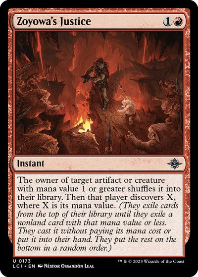 Zoyowas Justice (LCI) #173 Uncommon (Lightly Played) The Lost Caverns of Ixalan Magic: The Gathering: 2023