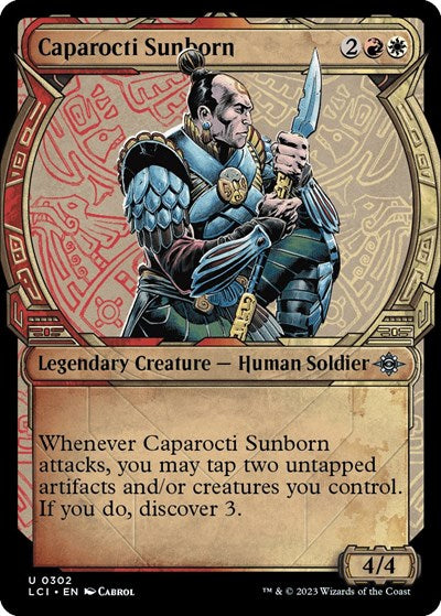 Caparocti Sunborn Showcase (LCI) #302 Uncommon (Lightly Played) The Lost Caverns of Ixalan Magic: The Gathering: 2023
