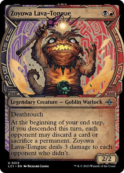 Zoyowa Lava Tongue Showcase (LCI) #312 Uncommon (Near Mint) The Lost Caverns of Ixalan Magic: The Gathering: 2023