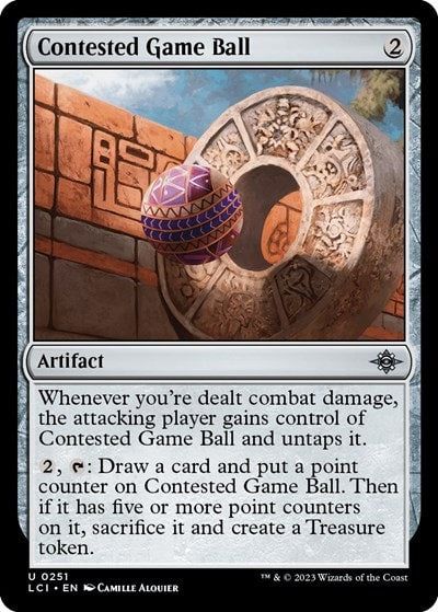 Contested Game Ball (LCI) #251 Uncommon (Lightly Played) The Lost Caverns of Ixalan Magic: The Gathering: 2023