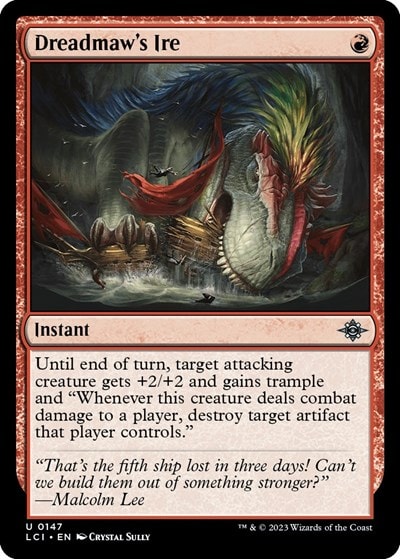 Dreadmaws Ire (LCI) #147 Uncommon (Lightly Played) The Lost Caverns of Ixalan Magic: The Gathering: 2023