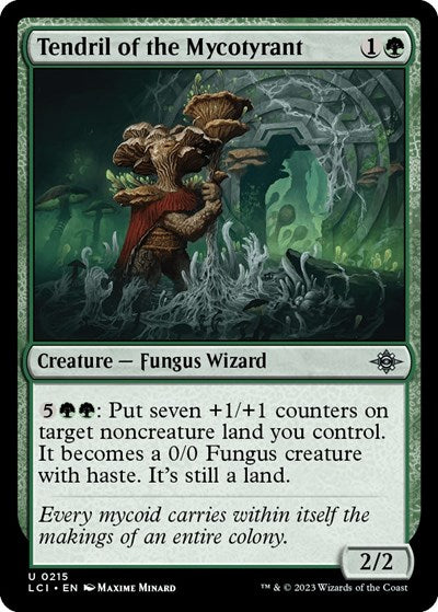 Tendril of the Mycotyrant (LCI) #215 Uncommon (Lightly Played) The Lost Caverns of Ixalan Magic: 2023