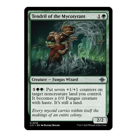 Tendril of the Mycotyrant (LCI) #215 Uncommon (Lightly Played) The Lost Caverns of Ixalan Magic: The Gathering: 2023