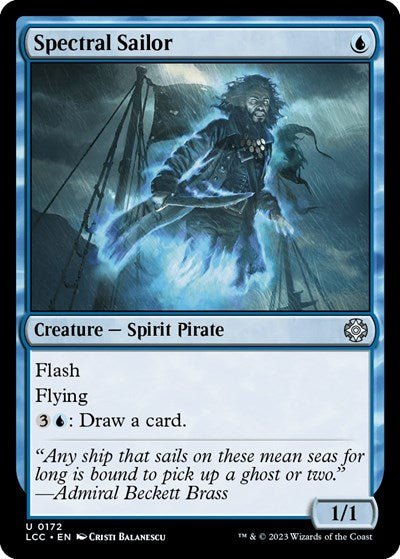 Spectral Sailor (LCC) #172 Uncommon (Lightly Played) Commander: The Lost Caverns of Ixalan Magic: The Gathering: 2023