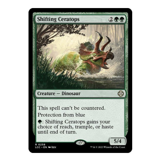Shifting Ceratops (LCC) #258 Rare (Lightly Played) Commander: The Lost Caverns of Ixalan Magic: The Gathering: 2023