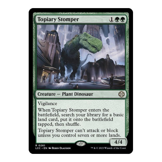 Topiary Stomper (LCC) #261 Rare (Lightly Played) Commander: The Lost Caverns of Ixalan Magic: The Gathering: 2023