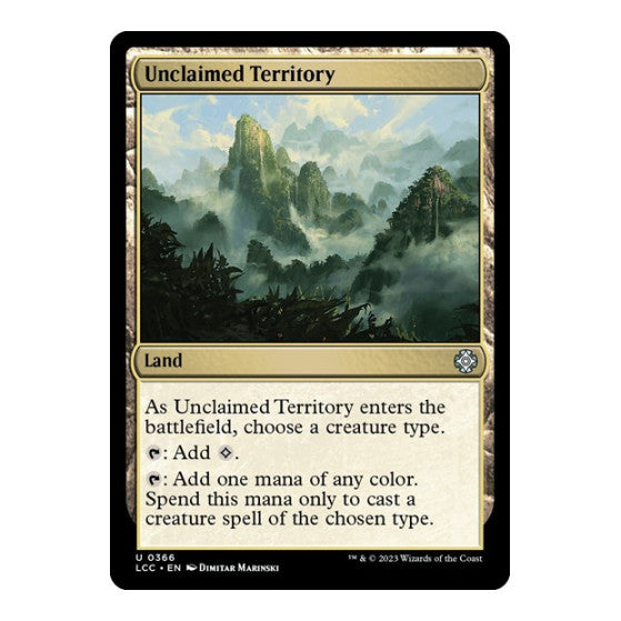 Unclaimed Territory (LCC) #366 Uncommon (Lightly Played) Commander: The Lost Caverns of Ixalan Magic: The Gathering: 2023