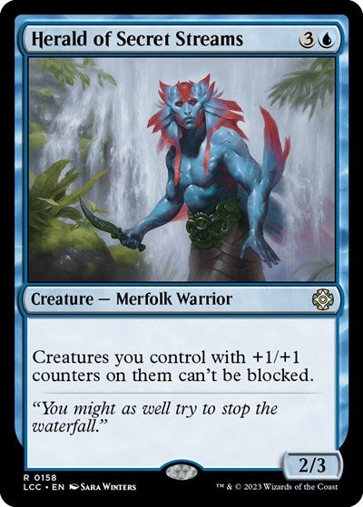Herald of Secret Streams (LCC) #158 Rare (Near Mint) Commander: The Lost Caverns of Ixalan Magic: The Gathering: 2023
