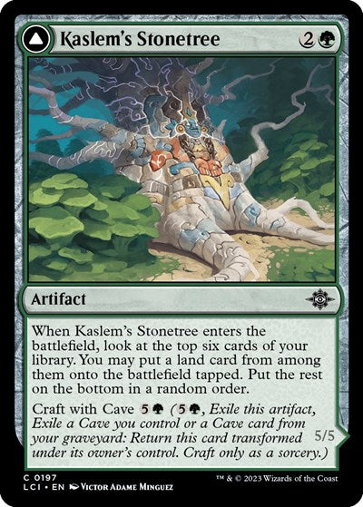 Kaslems Stonetree (LCI) #197 Common (Lightly Played) The Lost Caverns of Ixalan Magic: The Gathering: 2023