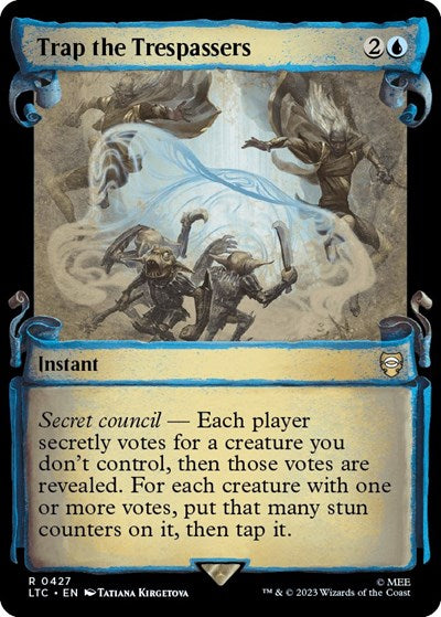 Trap the Trespassers Showcase Scrolls (LTC) #427 Rare (Lightly Played) Commander: The Lord of the Rings: Tales of Middle-earth Magic: The Gathering: 2023