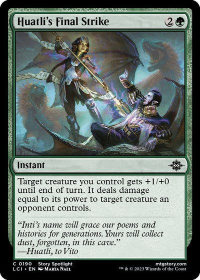 Huatlis Final Strike (LCI) #190 Common (Lightly Played) The Lost Caverns of Ixalan Magic: The Gathering: 2023
