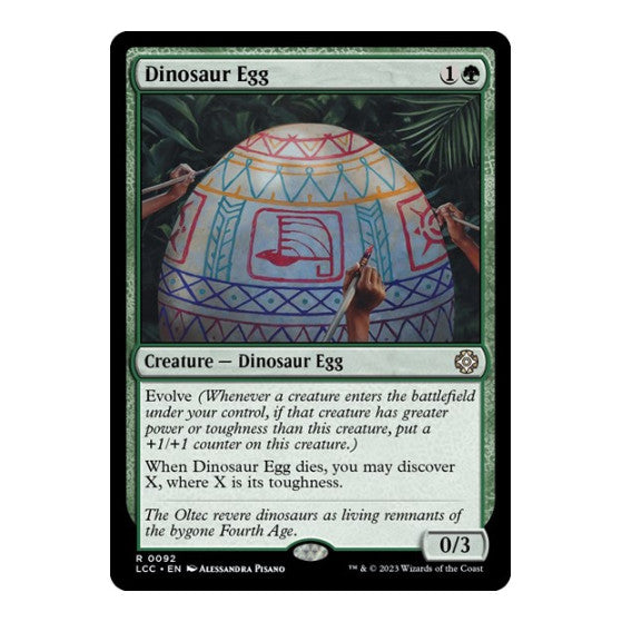 Dinosaur Egg (LCC) #92 Rare (Lightly Played) Commander: The Lost Caverns of Ixalan Magic: The Gathering: 2023