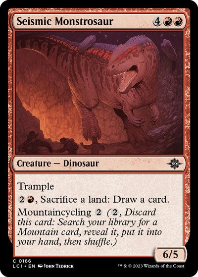 2023 Magic: The Lost Caverns of Ixalan (LCI) - Seismic Monstrosaur (#166, Common)