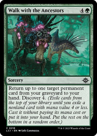 Walk with the Ancestors (LCI) #218 Common The Lost Caverns of Ixalan Magic: 2023
