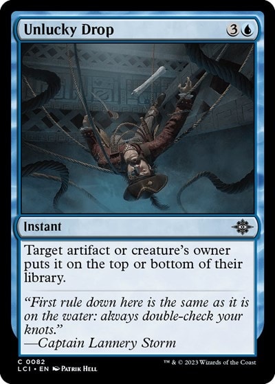 Unlucky Drop (LCI) #82 Common The Lost Caverns of Ixalan Magic: The Gathering: 2023