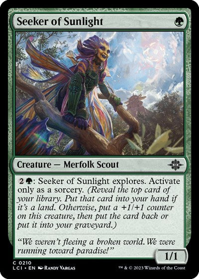 Seeker of Sunlight (LCI) #210 Common (Lightly Played) The Lost Caverns of Ixalan Magic: The Gathering: 2023