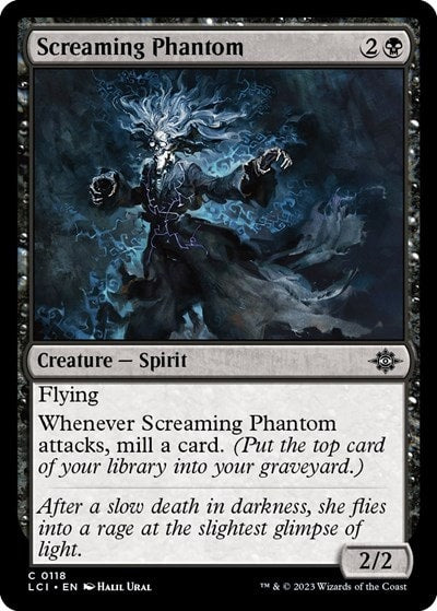 Screaming Phantom (LCI) #118 Common The Lost Caverns of Ixalan Magic: The Gathering: 2023